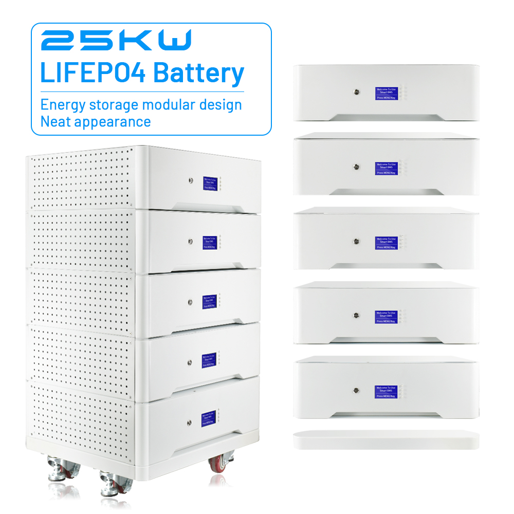 Stapelbarer 48-V-600-Ah-Akku, 30-kWh-Lifepo4-Akku, 51,2-V-Lithium-Akku
