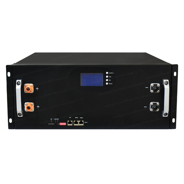 48 V 100 Ah 200 Ah Rackmontierte 5 kWh Solarbatterie, wiederaufladbares, netzunabhängiges Netzteil mit integriertem BMS 4u 5u Lifepo4 Lithium-Ionen