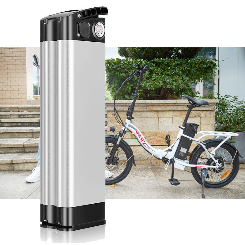 Silverfish wiederaufladbare faltbare E-Bike-Batterie, 36 V, 13 Ah, 21 Ah, 28 Ah, 35 Ah, Elektro-City-Bike, Elektrofahrrad-Akku