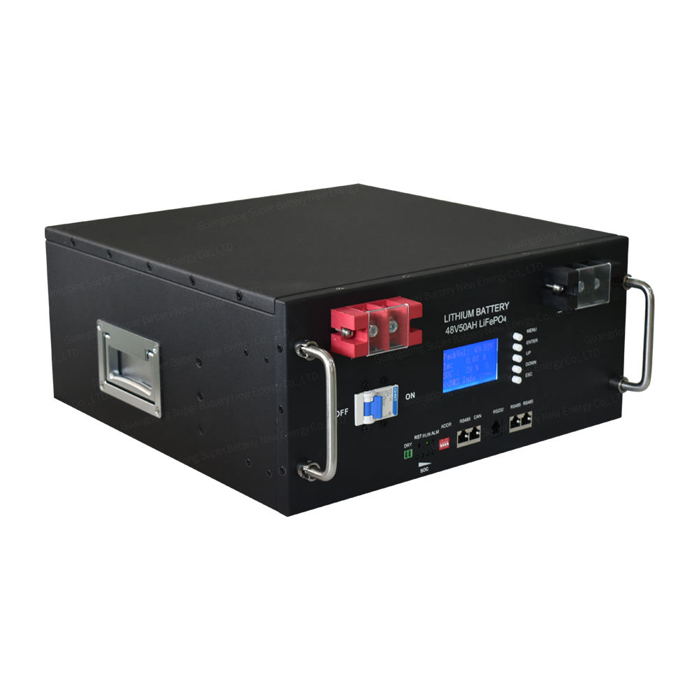 SIPANI Server Rack Lifepo4 Batterie 24v 48v 50ah 100ah 200ah 2,5kwh 5kwh 10kwh Rackmontierte Lithium-Ionen-Batterie für Off-Grid