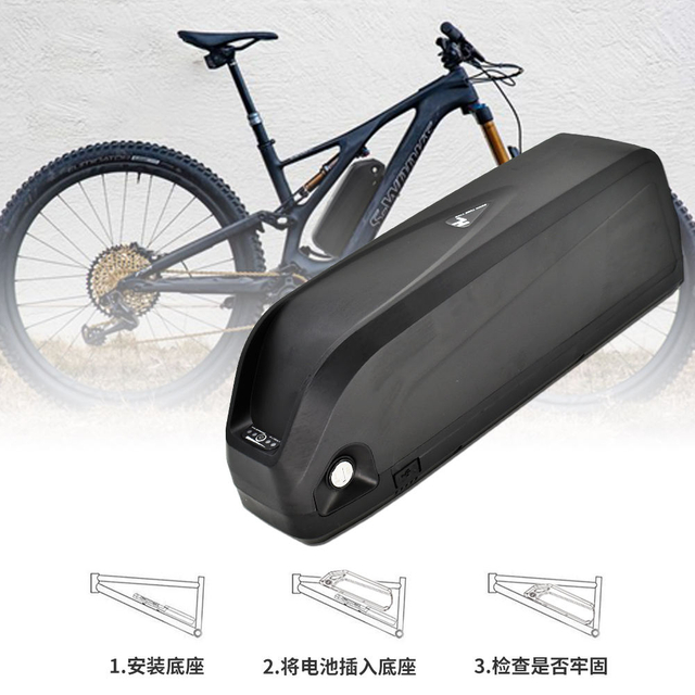 36 V 48 V 10 Ah/14 Ah/17,5 Ah/21 Ah/28 Ah Hailong Batterie Downtube Ebike Lithium-Akku 36 V 28 Ah Fahrradbatterie mit internem BMS