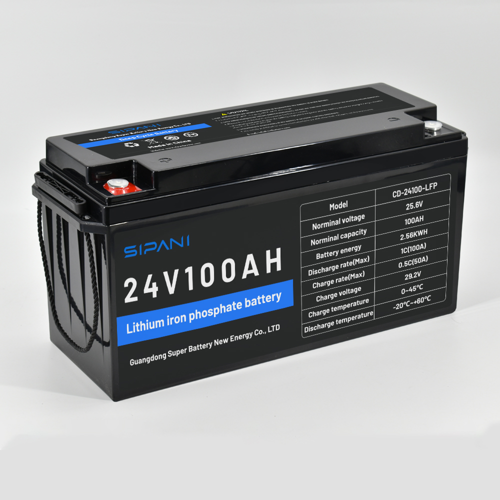 12V 200Ah Deep Cycle Lifepo4-Batterie Solar-Lithium-Ionen-Batterie
