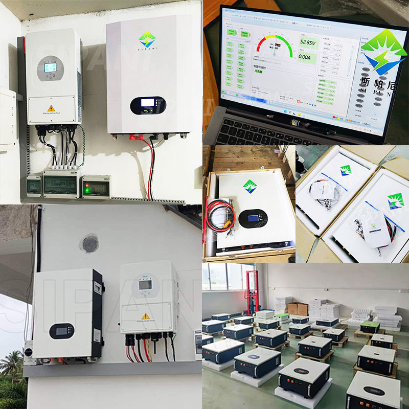SIPANI Haushalts-Solarenergie 5 kW 2,5 kW Lifepo4-Batterie 24 V 200 Ah 100 Ah Power Wall Lithium-Ionen-Akku