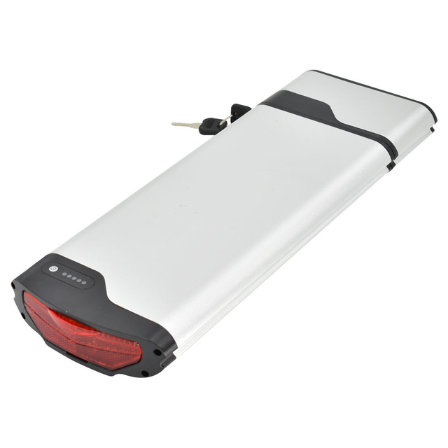 Hinterer Gepäckträger-Ebike-Akku 36 V, 48 V, 52 V, 10 Ah, 14 Ah, 17,5 Ah, 24,5 Ah, 28 Ah, 38,5 Ah, Elektrofahrrad-Lithium-18650-Akku
