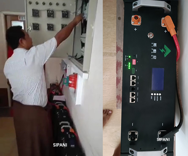5-kW-Wechselrichter und 20-kWh-Rack-Batterie in Myanmar