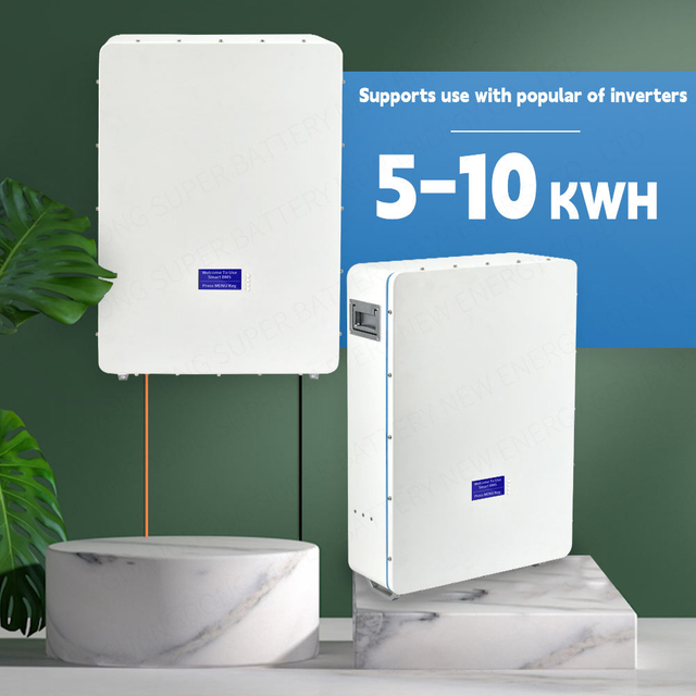 48V Wandbatterie 10kwh 7kwh 5kwh Energiespeicherbatterie Home Solar 100AH ​​200AH Lifepo4 Lithiumbatterie Power Wandbatterie