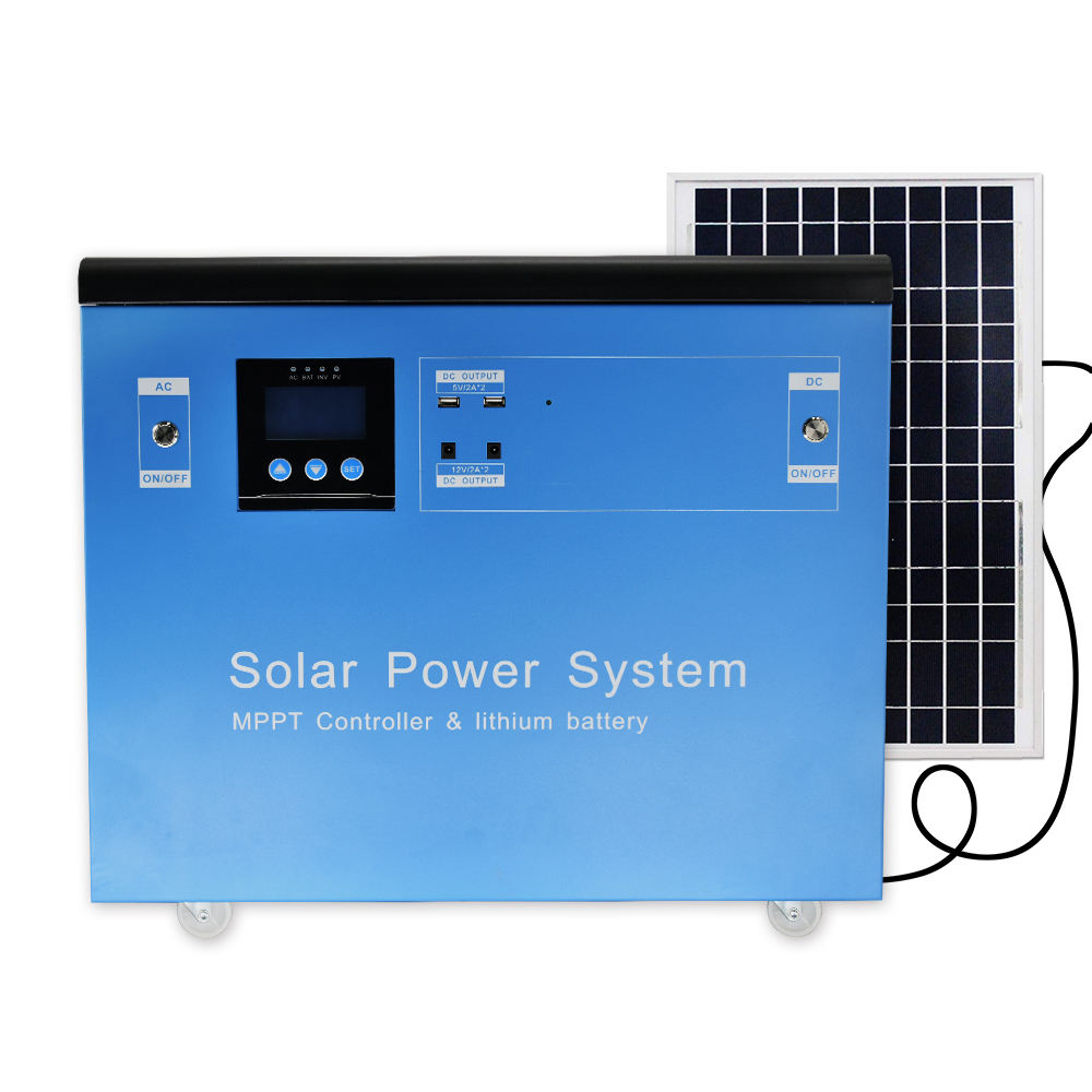1500W Deep Cycle Tragbares, netzunabhängiges Home-MPPT-Solarpanel-Stromversorgungssystem Solargenerator-Ups mit USB