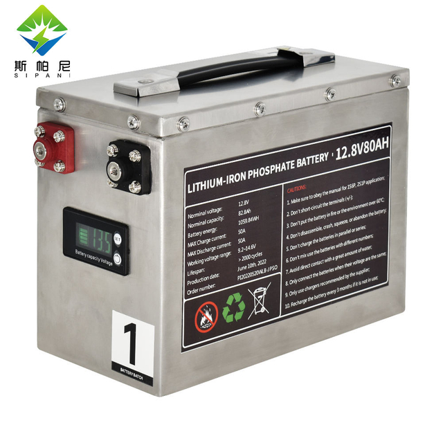 Maßgeschneiderter wiederaufladbarer 12,8-V-Lifepo4-Lithium-Ionen-Akku mit 12 V und 80 Ah und 26650 Lifepo4-Lithium-Ionen-Akku