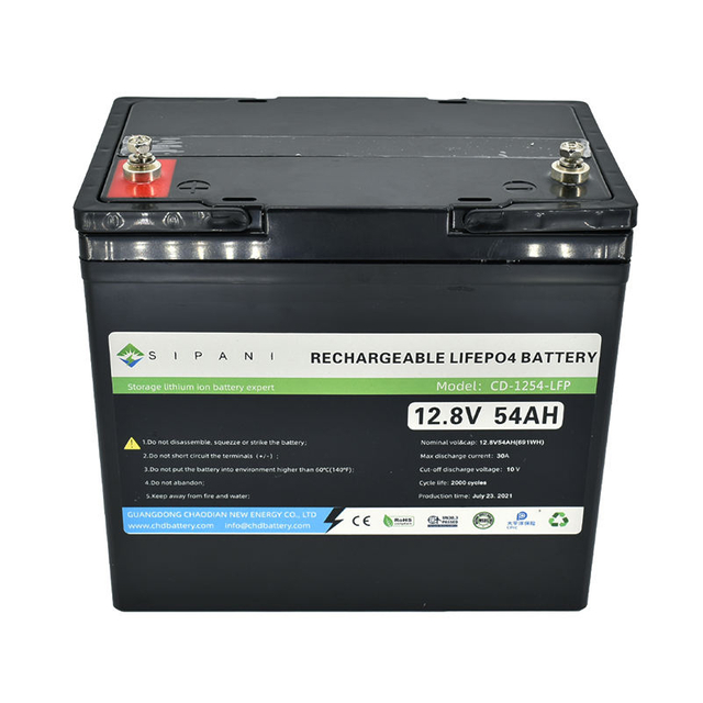 Deep-Cycle-Batterie Solar 12,8 V 54 Ah 50 Ah 150 Ah 200 Ah Lifepo4 Lithium-Ionen-Batterie für RV Ev-Akku