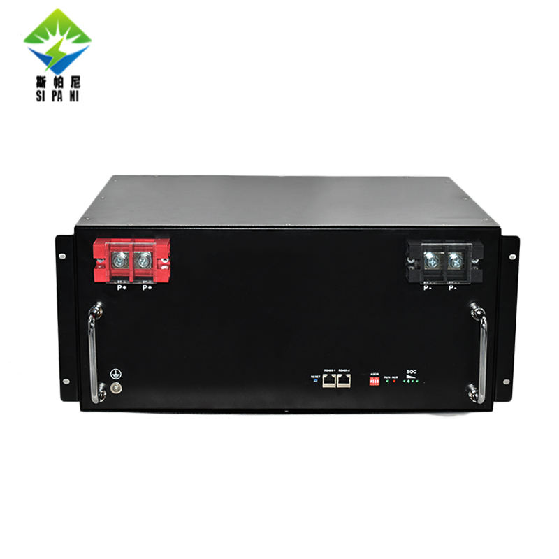 SIPANI 19-Zoll-Rackmontage-Lifepo4-Batterie mit langer Lebensdauer, Lithium-Solar-24-V-48-V-Server-Rack-Batterie mit intelligentem BMS