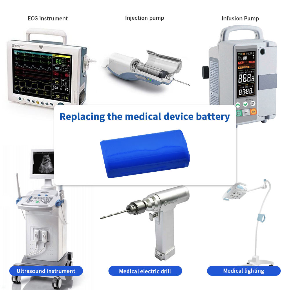 Icr 18650 Batterie 18650 3,7 V 7,4 V 14,8 V 2,2 Ah Akku für medizinische Geräte Akku für Neugeborenenmonitor