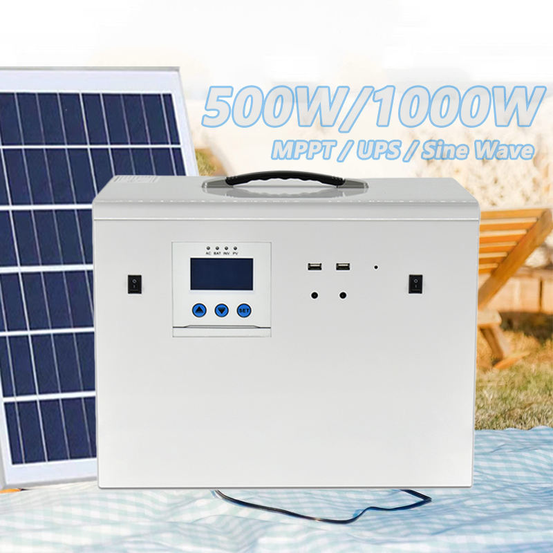 500 W 1000 W AC100 V/110 V/220 V/230 V tragbarer Solarkraftwerk-Systemgenerator 1,2 kWh